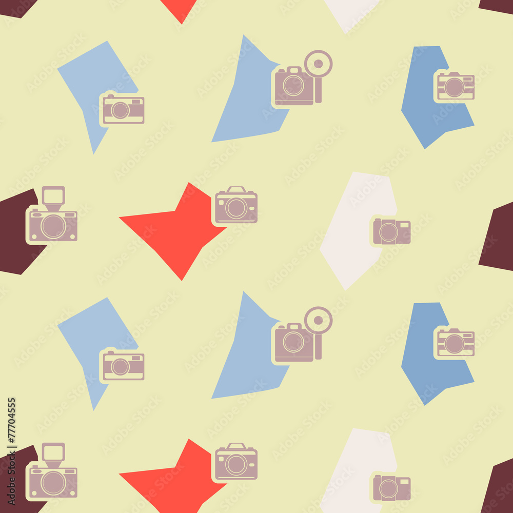 seamless background with photo camera symbols for your design seamless background with photo camera symbols for your design