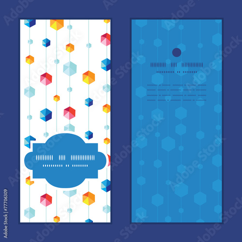 Vector abstract hanging jewels striped vertical frame pattern