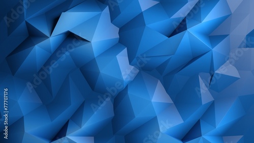 Abstract dark blue low poly background