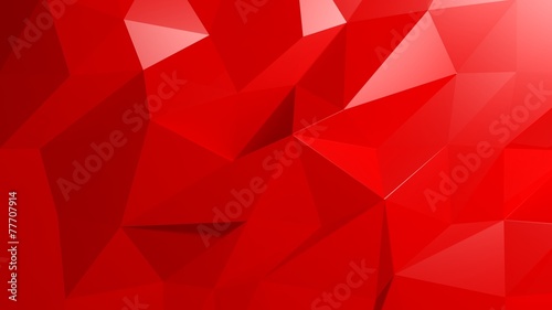 Abstract red low poly background