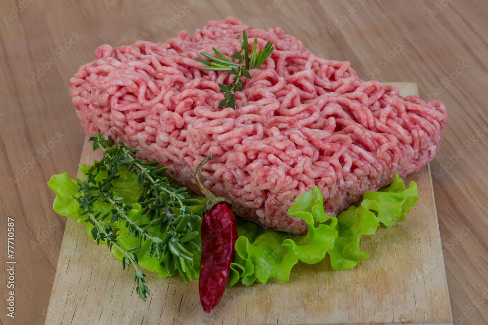 Raw minced meat Raw minced meat