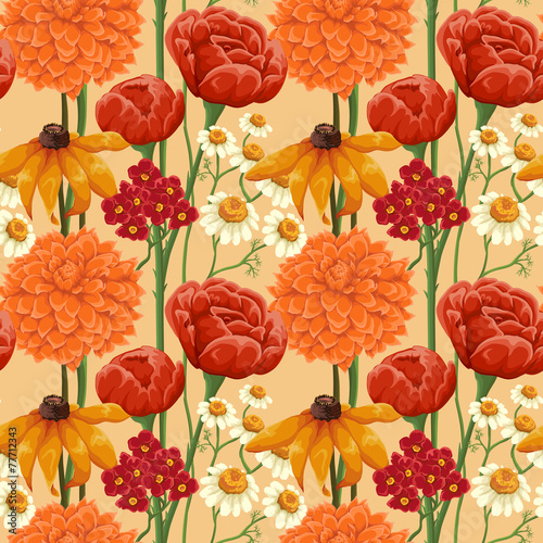 Floral seamless patterns