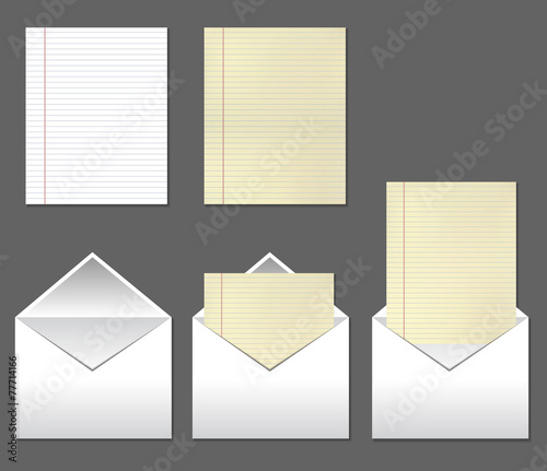 Envelope and paper