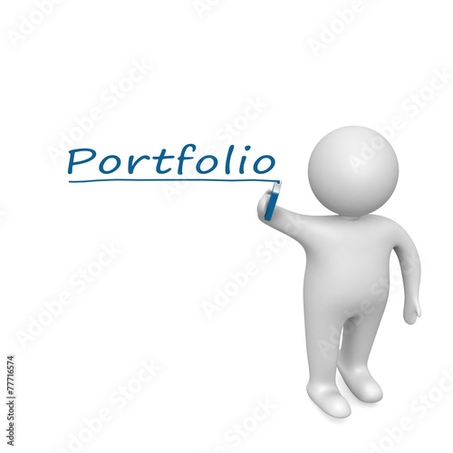 Portfolio drawn by a white man