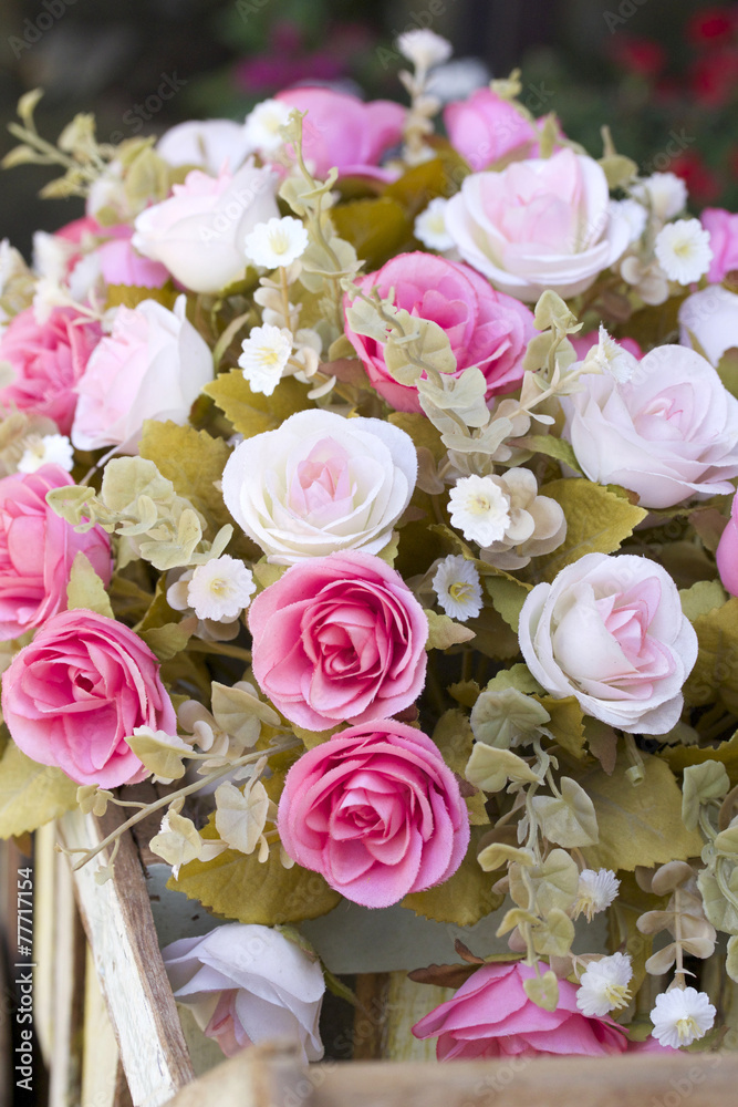 beautiful of rose artificial flowers