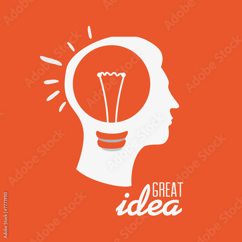 Idea design, vector illustration.
