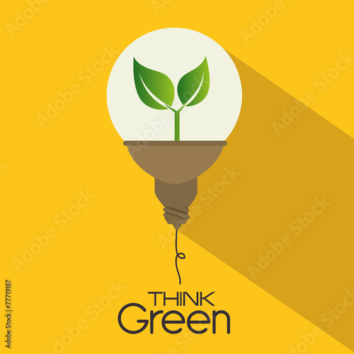 Ecology design, vector illustration.