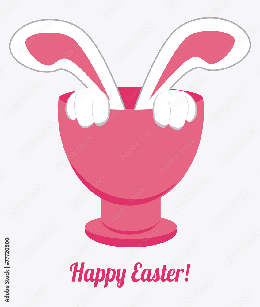 Obraz premium Happy easter design, vector illustration.