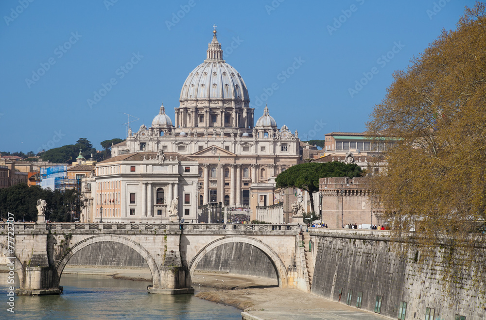 Saint Peter's Basilica, landmark of Vatican