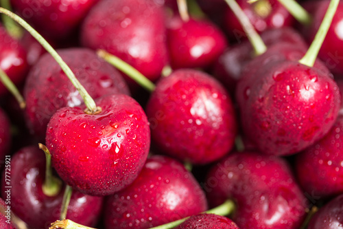 Closeup cherries