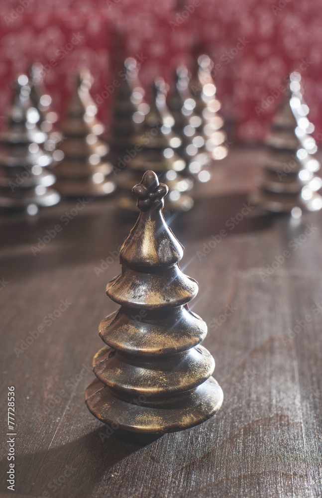Obraz premium Chocolate Christmas Trees