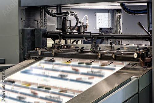 Large Printing Machines Inside the Office