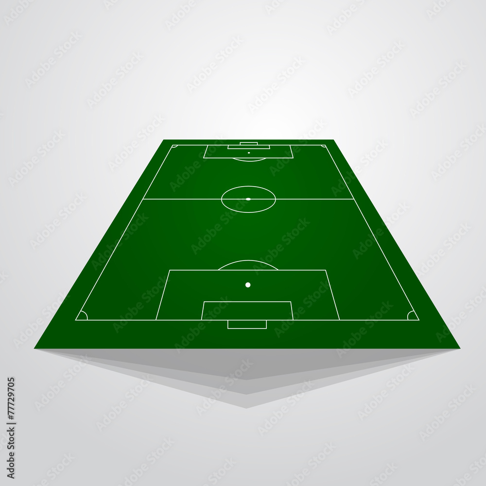 Soccer field - vector