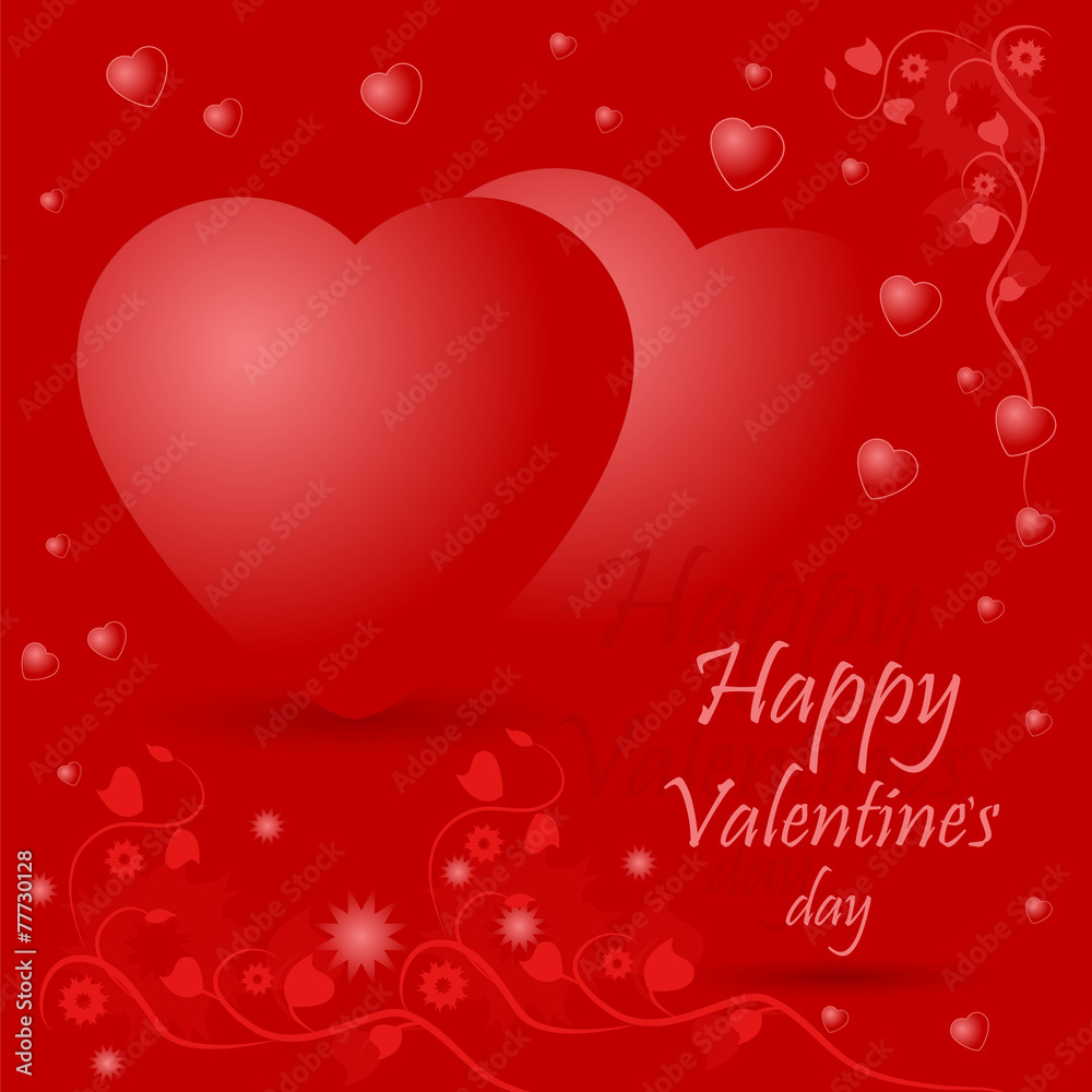 Happy valentines day greeting card design Happy valentines day greeting card design