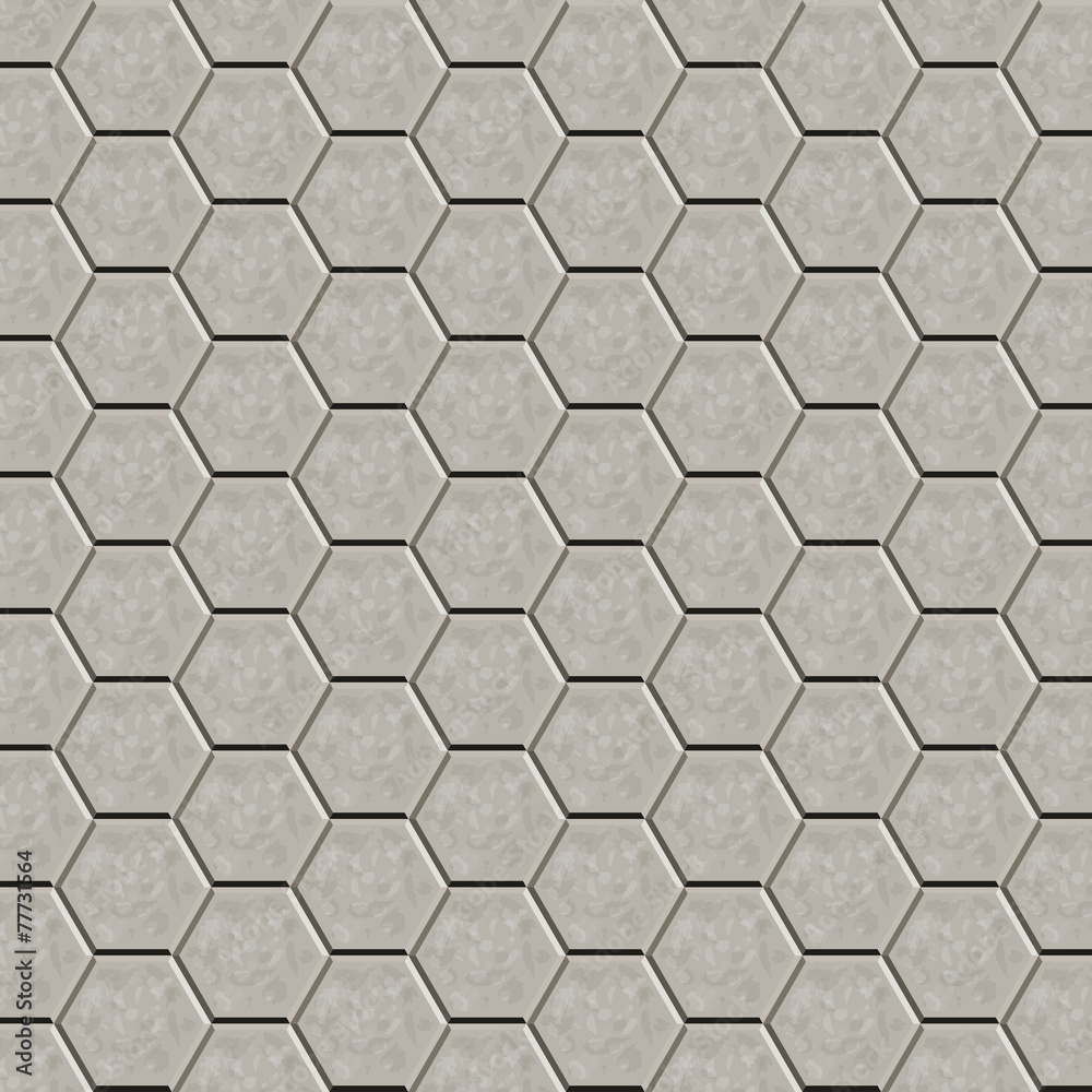 Hexagon tiles floor Hexagon tiles floor