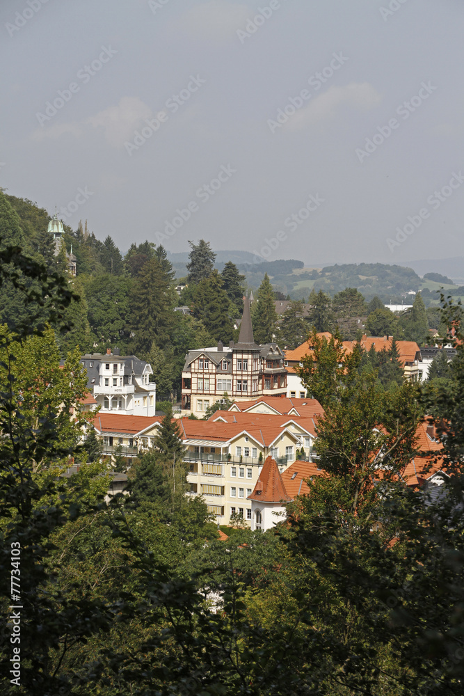Blick vom Burgberg auf Bad Harzburg