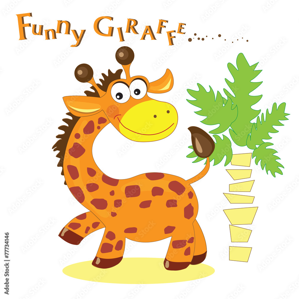 Fototapeta premium funny giraffe