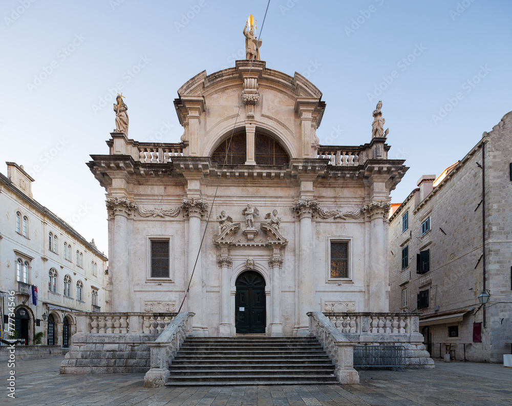 Fototapeta premium Church of Saint Blaise. Dubrovnik. Croatia.