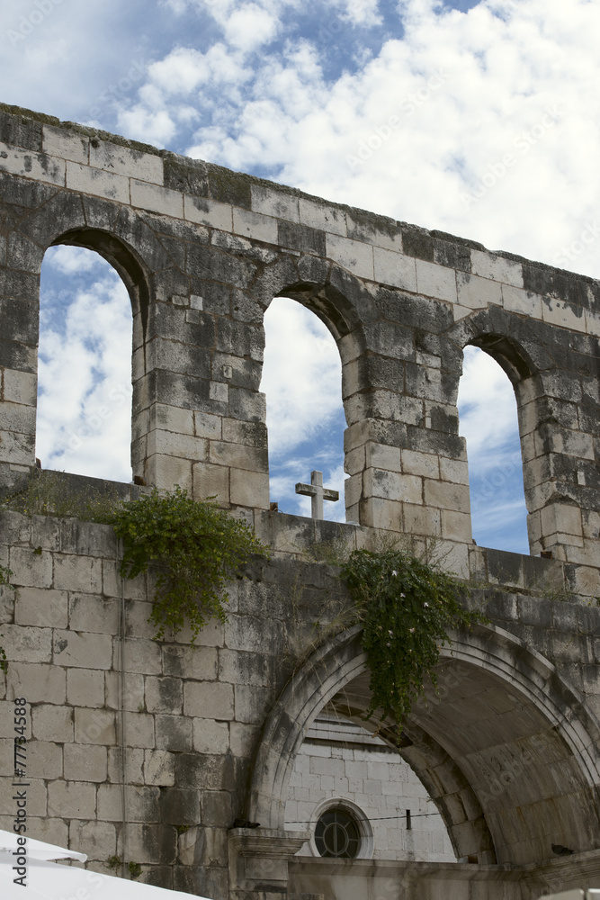 architectural ruins of Croatia, Split, square Diocletian