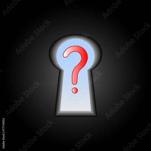 Keyhole with secret
