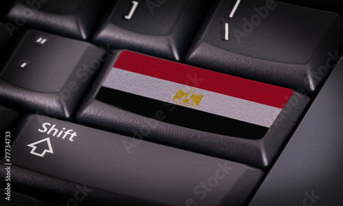 Flag on keyboard