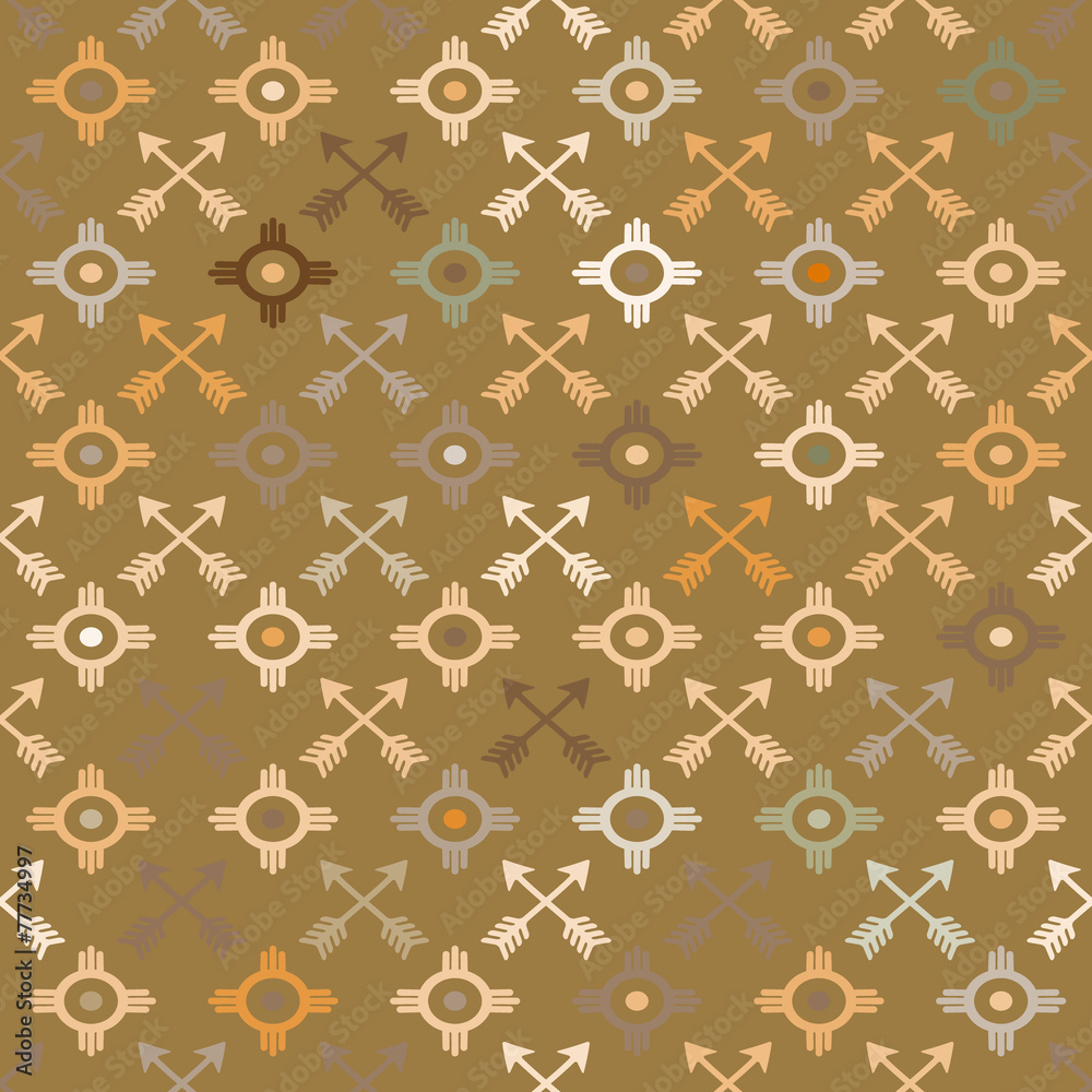 seamless background with native american symbols seamless background with native american symbols