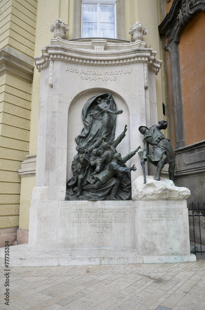 Monumento ai caduti della pima guerra mondiale, Budapest.