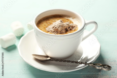 Hot chocolate with marshmallows in mug, © Africa Studio
