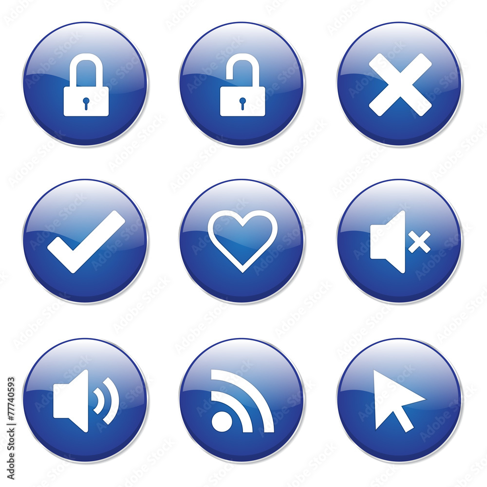 SEO Internet Sign Blue Vector Button Icon Design Set 4 SEO Internet Sign Blue Vector Button Icon Design Set 4