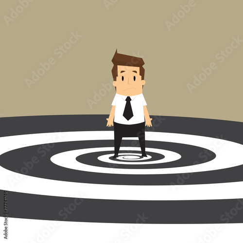 Businessman get confused