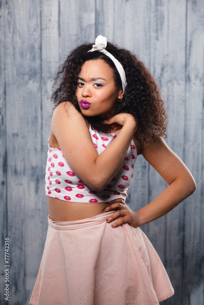 Fototapeta premium Funky afro lady
