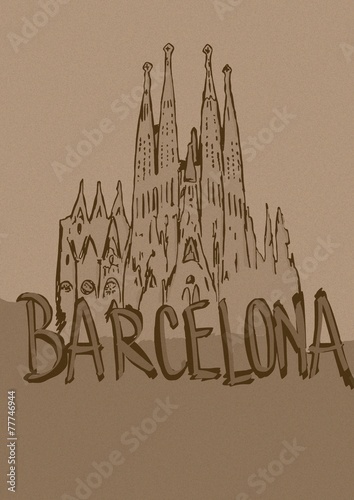 Barcelona vintage #77746944