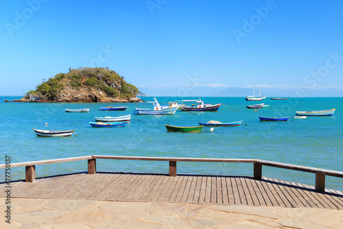 Embankment , Boats, yachts, sea in Armacao dos Buzios, Brazil