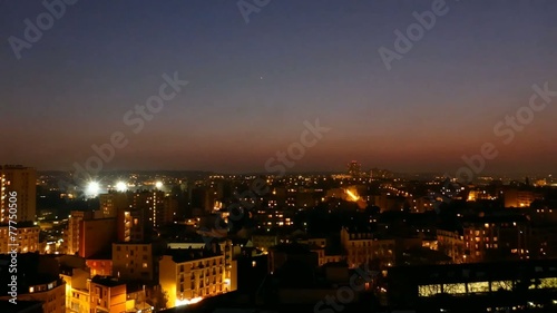 Wallpaper Mural Time-lapse d'un coucher de soleil et de la nuit qui tombe Torontodigital.ca
