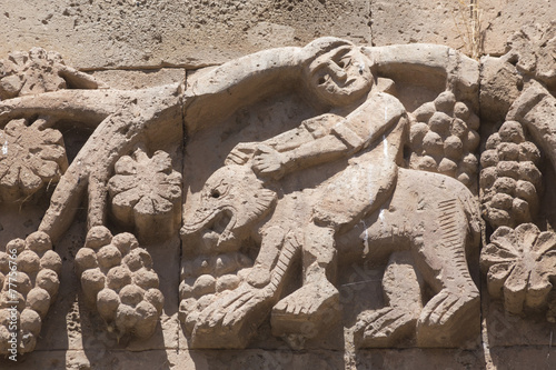 Relief an der armenischen Heiligkreuzkirche in Akdamar photo