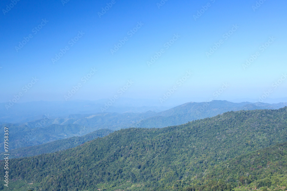 View point in nature, Thailand, panorama