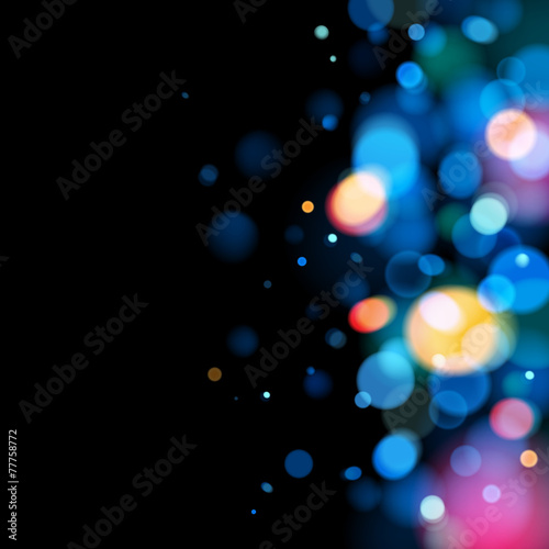 Abstract colorful bokeh blurry background.