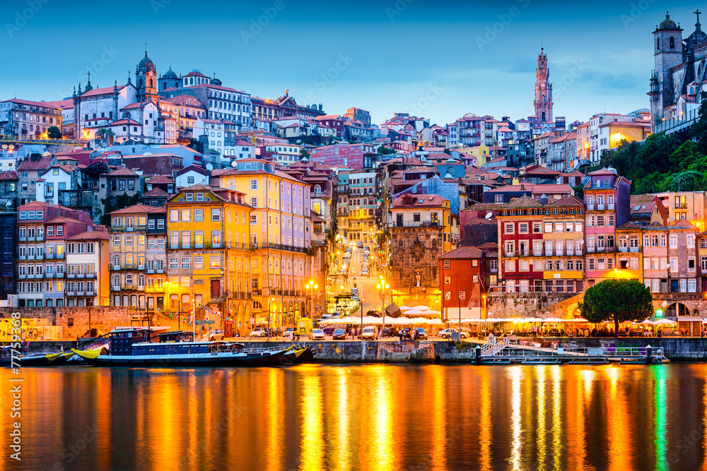Naklejka premium Porto, Portugal Skyline