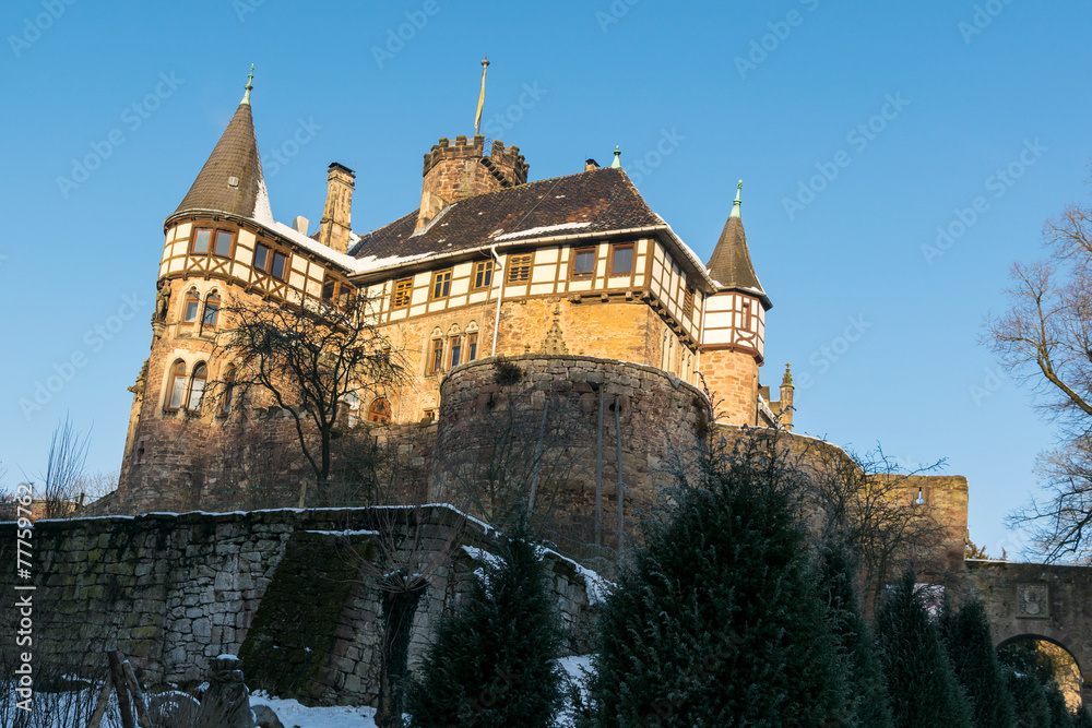 Das Schloss Berlepsch bei Witzenhausen in Nordhessen