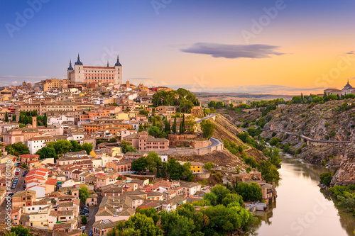 Toledo, Spain old city over the Tagus River