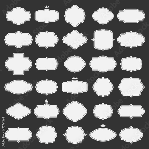 vector collection: vintage frames