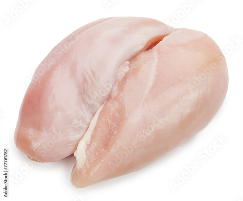 chicken breast isolated on white background