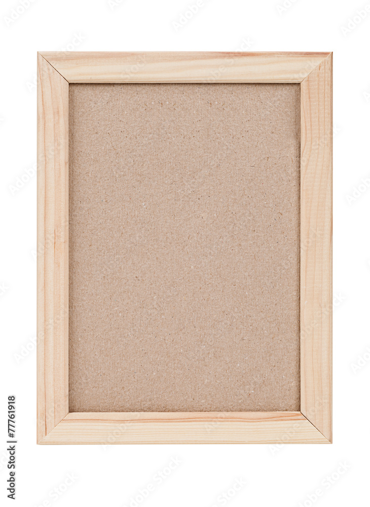 Fototapeta premium Wooden frame isolated on white background