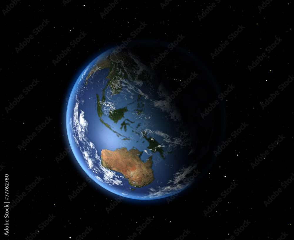 The Earth from space. Australia and Oceania