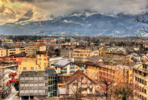 View of in Vaduz, the capital of Liechtenstein