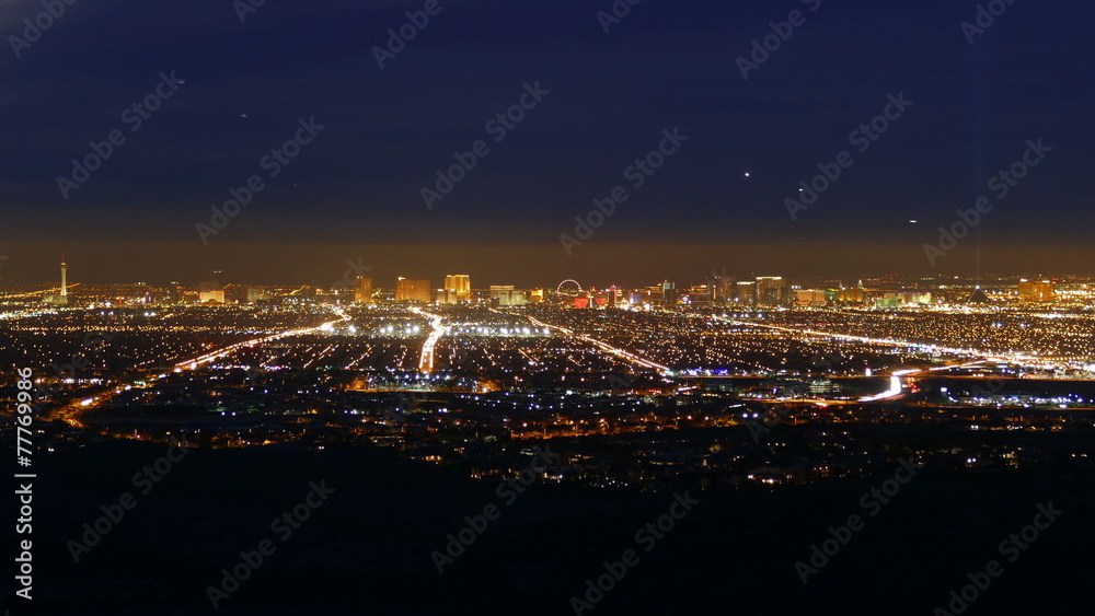 Las Vegas Dusk to Night Time Lapse Las Vegas Dusk to Night Time Lapse