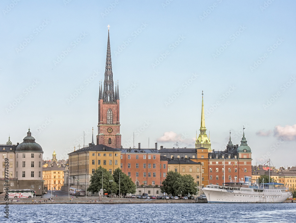 Fototapeta premium Stockholm cityscape, Sweden