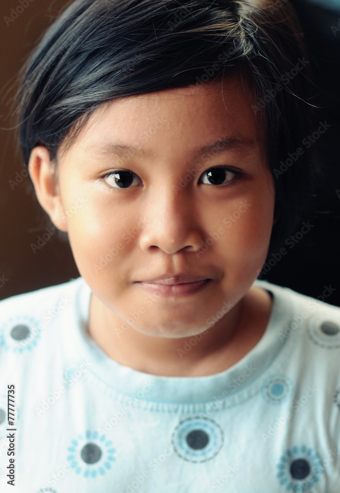 Portrait of a cute kid smiling Portrait of a cute kid smiling