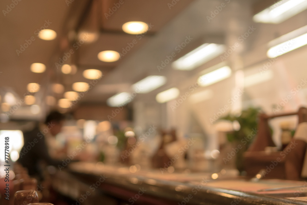 restaurant blurred background with bokeh restaurant blurred background with bokeh
