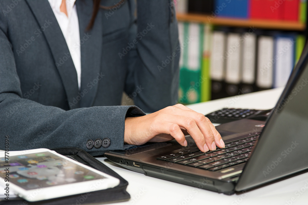 Business woman working at office Business woman working at office